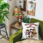 もけけ工房 SUZURI店の3美男子とカワイ子ちゃん Cushion