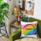  MIRACLE MOONの満ち欠ける月rainbow Cushion