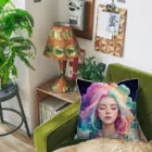 ミウ444のカラフルレディ「進化の目覚め」 Cushion