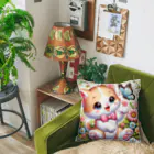 Enigma_Whispererのリボン子猫 Cushion