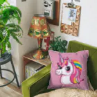 unicorn_dreamsの夢の国のピンクのユニちゃん Cushion