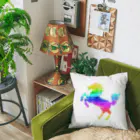 mumusの馬　rainbow Cushion