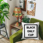 71-CoffeeのBLACK Cushion