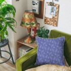B-catの微生物パターン青_クッション Cushion