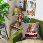 にゃんこぷにのケーキの上の仔猫ちゃん Cushion