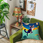 那須モバイル店の猫の考えと上の空 Cushion