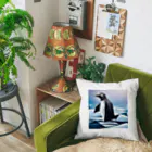 Hamatsukiのペンギン（折り紙風） Cushion