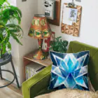 のんびりアート工房の氷のクリスタル Cushion