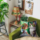 yoiyononakaの図書室の番猫と妖精 Cushion