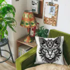 629_CAT_ARTのモノラルキャット2 Cushion