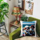 AI×Animalsのバイク乗りのトイプー君 Cushion