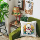 Paonのズーの可愛いしろくま Cushion