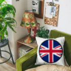 おもしろいTシャツ屋さんのイギリス England United Kingdom Great Britain クッション