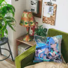 シロクマペンギンのエルフのサイバーピアニストの夏休み Cushion