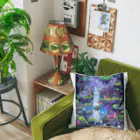 シロクマペンギンのドットの滝 Cushion