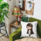 ゆーちゃんのおえかきの鶴の恩返し(鶴ちゃん) Cushion