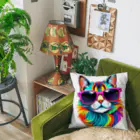 629_CAT_ARTのグラカラキャット2 Cushion