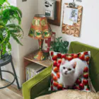 kiryu-mai創造設計のいちごねこ・スクエア Cushion