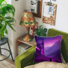 shell_hutの荒野の中に寂しく立ち並ぶ未完成の建設現場 Cushion