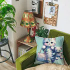 青りんごミュージアムのキャリアウーマン Cushion
