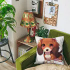 Dog Selectionのミニチュアダックス　女の子　アイテム Cushion