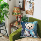 りんりんの可愛いシロクマちゃんショップ　かわいいよ！のしろくまちゃん Cushion