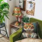 esmeralda64のパライバトルマリンの瞳の猫 Cushion