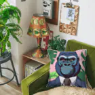 jiyurakuのサラリーマン・ゴリラ Cushion