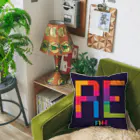 Happy　Rainbow　Flagのレインボーフラッグ Cushion