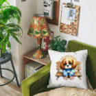 ワン！ダーファミリーの帰りを待つワン Cushion