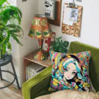 カピパーラ🐻のあなたの幸運を思ってる♪開運ガール04 Cushion