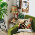 adarahの和風アートと三毛猫 Cushion