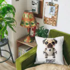 パグの世界のロボパグ Cushion
