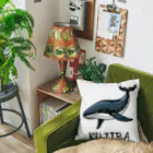 マジカルメッセージの自己主張のくじら Cushion