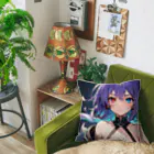 pukurou2096の紫髪のオッドアイ美少女 Cushion