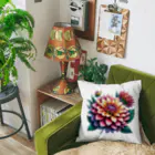 Have-good-luckのふんわりした花「ダリア」 Cushion