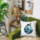 amecatsの地球と黒猫 Cushion