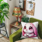 canneleのピンクウサギ Cushion