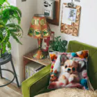 シュシュの部屋のベッドのチワワ （犬、わんちゃん） Cushion