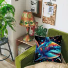 momoart8888の宇宙を泳ぐサメ君🦈💫🌠 Cushion