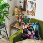 kellustratorのキャバゴリラ Cushion