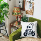 BOSATUのバイクに乗ったうさぎ Cushion