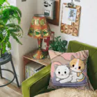 癒しの部屋🐾໒꒱の仲良しニャンコ🐈🐾 Cushion