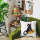 黒猫堂の猫にコイン Cushion