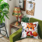 桃の花の歌うキツネの王子さま Cushion