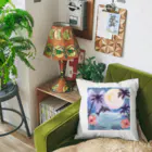 ハワイライフのイルカと満月 Cushion