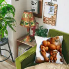 マッスルアニマルのねこマッチョ Cushion