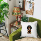 COCO SHOPの長毛ダックスフンド（ちんちんポーズ） Cushion
