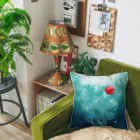 喫茶角砂糖の水中のソーダ Cushion