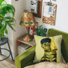 ぐうライショップの真珠の耳飾りの猫 Cushion